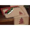 image:imageDII Embroidered Mistletoe 100 Cotton Machine Washable Table Runner for Dinner Parties Christmas and Holidays  14x72Christmas Tree
