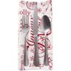 image:imageDII Embroidered Mistletoe 100 Cotton Machine Washable Table Runner for Dinner Parties Christmas and Holidays  14x72Joyeux Noel