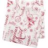 image:imageDII Embroidered Mistletoe 100 Cotton Machine Washable Table Runner for Dinner Parties Christmas and Holidays  14x72Joyeux Noel