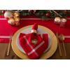 image:imageDII Embroidered Mistletoe 100 Cotton Machine Washable Table Runner for Dinner Parties Christmas and Holidays  14x72Mistletoe