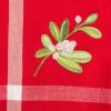 image:imageDII Embroidered Mistletoe 100 Cotton Machine Washable Table Runner for Dinner Parties Christmas and Holidays  14x72Mistletoe
