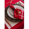 image:imageDII Embroidered Mistletoe 100 Cotton Machine Washable Table Runner for Dinner Parties Christmas and Holidays  14x72Mistletoe