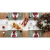 image:imageDII Embroidered Mistletoe 100 Cotton Machine Washable Table Runner for Dinner Parties Christmas and Holidays  14x72Vintage Merry French Stripe