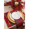 image:imageDII Farmhouse Christmas Plaid Dining Table amp Kitchen Dcor Holiday Placemat Set 13x19 Red amp Green 6 Count20 x 20 Set of 6