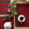 image:imageDII Farmhouse Christmas Plaid Dining Table amp Kitchen Dcor Holiday Placemat Set 13x19 Red amp Green 6 CountHoliday Placemat Set  13x19