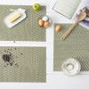 image:imageDII Farmhouse Stripe Woven Tabletop Collection Placemat Set 13x1725 Gray 6 PieceAntique Green