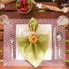image:imageDII Farmhouse Stripe Woven Tabletop Collection Placemat Set 13x1725 Gray 6 PieceBarn Red