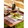 image:imageDII Farmhouse Stripe Woven Tabletop Collection Placemat Set 13x1725 Gray 6 PieceBarn Red