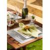 image:imageDII Farmhouse Stripe Woven Tabletop Collection Placemat Set 13x1725 Gray 6 PieceGray