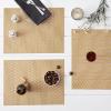 image:imageDII Farmhouse Stripe Woven Tabletop Collection Placemat Set 13x1725 Gray 6 PieceHoney Gold