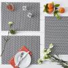 image:imageDII Farmhouse Stripe Woven Tabletop Collection Placemat Set 13x1725 Gray 6 PieceMineral Gray