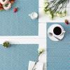 image:imageDII Farmhouse Stripe Woven Tabletop Collection Placemat Set 13x1725 Gray 6 PieceStorm Blue