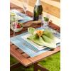 image:imageDII Farmhouse Stripe Woven Tabletop Collection Placemat Set 13x1725 Gray 6 PieceStorm Blue