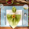 image:imageDII Farmhouse Stripe Woven Tabletop Collection Placemat Set 13x1725 Gray 6 PieceStorm Blue