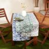 image:imageDII Floral Outdoor Tabletop Collection Water Resistant 14x72 Runner Artichoke Green