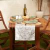 image:imageDII Floral Outdoor Tabletop Collection Water Resistant 14x72 Runner Stone