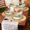 image:imageDII Floral Outdoor Tabletop Collection Water Resistant 14x72 Runner Stone