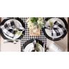 image:imageDII Gingham Check Tabletop Collection RedBlack Table Runner 14x72Black
