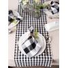 image:imageDII Gingham Check Tabletop Collection RedBlack Table Runner 14x72Black