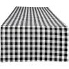 image:imageDII Gingham Check Tabletop Collection RedBlack Table Runner 14x72Black
