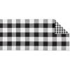 image:imageDII Gingham Check Tabletop Collection RedBlack Table Runner 14x72Black