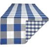 image:imageDII Gingham Check Tabletop Collection RedBlack Table Runner 14x72Navy