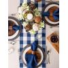 image:imageDII Gingham Check Tabletop Collection RedBlack Table Runner 14x72Navy