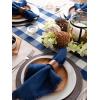 image:imageDII Gingham Check Tabletop Collection RedBlack Table Runner 14x72Navy