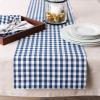 image:imageDII Gingham Check Tabletop Collection RedBlack Table Runner 14x72Navy