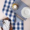 image:imageDII Gingham Check Tabletop Collection RedBlack Table Runner 14x72Navy