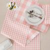 image:imageDII Gingham Check Tabletop Collection RedBlack Table Runner 14x72Pink