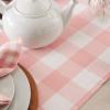 image:imageDII Gingham Check Tabletop Collection RedBlack Table Runner 14x72Pink