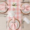 image:imageDII Gingham Check Tabletop Collection RedBlack Table Runner 14x72Pink