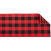 image:imageDII Gingham Check Tabletop Collection RedBlack Table Runner 14x72Red  Black