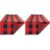 image:imageDII Gingham Check Tabletop Collection RedBlack Table Runner 14x72Red  Black