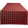 image:imageDII Gingham Check Tabletop Collection RedBlack Table Runner 14x72Red  Black