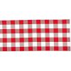 image:imageDII Gingham Check Tabletop Collection RedBlack Table Runner 14x72Red