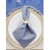 image:imageDII Hanukkah Tabletop Decoration Festival of Lights Celebration Dcor Placemat Set 20x20 Dove 4 PieceEmbroidered Menorah