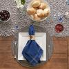 image:imageDII Hanukkah Tabletop Decoration Festival of Lights Celebration Dcor Placemat Set 20x20 Dove 4 PieceSilver Gold Border