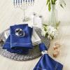 image:imageDII Hanukkah Tabletop Decoration Festival of Lights Celebration Dcor Placemat Set 20x20 Dove 4 PieceSilver Gold Border