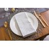 image:imageDII Hanukkah Tabletop Decoration Festival of Lights Celebration Dcor Placemat Set 20x20 Dove 4 PieceSilver Stripe