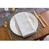 image:imageDII Hanukkah Tabletop Decoration Festival of Lights Celebration Dcor Placemat Set 20x20 Dove 4 PieceSilver Stripe