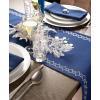 image:imageDII Hanukkah Tabletop Decoration Festival of Lights Celebration Dcor Placemat Set 20x20 Dove 4 PieceStar of David