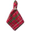 image:imageDII Holiday Dining Table Linen Collection Tartan Holly Plaid Christmas Table Runner 14x108 Red amp Green20 x 20 Set of 6
