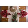 image:imageDII Holiday Dining Table Linen Collection Tartan Holly Plaid Christmas Table Runner 14x108 Red amp Green20 x 20 Set of 6