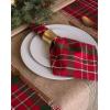 image:imageDII Holiday Dining Table Linen Collection Tartan Holly Plaid Christmas Table Runner 14x108 Red amp Green52 x 52 Rectangular