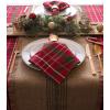 image:imageDII Holiday Dining Table Linen Collection Tartan Holly Plaid Christmas Table Runner 14x108 Red amp Green70 x 70 Rectangular