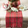 image:imageDII Holiday Dining Table Linen Collection Tartan Holly Plaid Christmas Table Runner 14x108 Red amp Green72 x 14 Rectangular