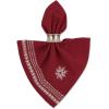 image:imageDII Holiday Nordic Dining Kitchen amp Table Dcor Collection Christmas Placemat Set 13x19 Jacquard Stripe Snowflake 4 PieceEmbroidered Snowflake