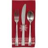 image:imageDII Holiday Nordic Dining Kitchen amp Table Dcor Collection Christmas Placemat Set 13x19 Jacquard Stripe Snowflake 4 PieceEmbroidered Snowflake